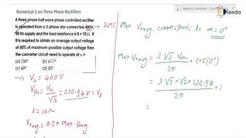 Mastering Problems On Three Phase Controlled Rectifiers | GATE Power Electronics Numerical 1