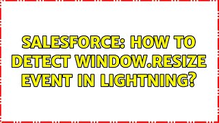 Salesforce: How to detect window.resize event in lightning