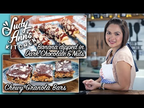 [Judy Ann's Kitchen 13] Ep 2 : Peanut Butter & Coconut Balls, Chewy Granola Bars | Healthy Bites