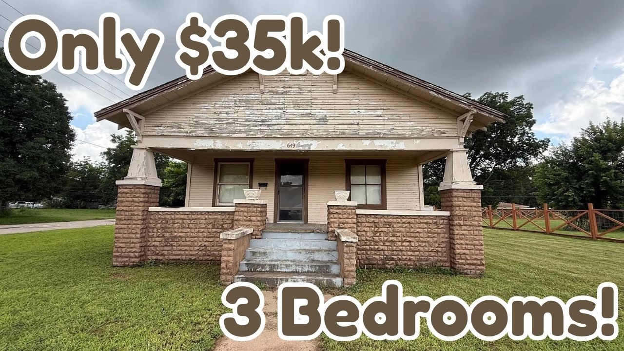 Дом продается всего за 35 000 долларов! 3 спальни!