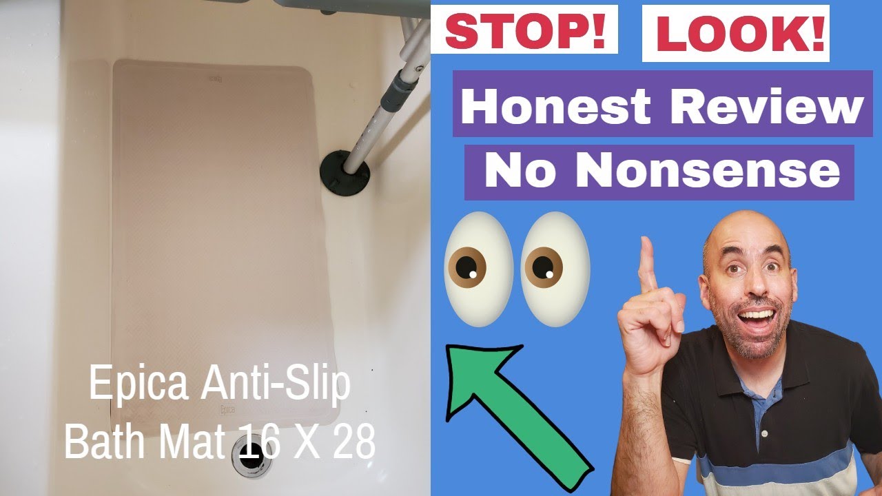 Stop Sip and Falls right now! Epica AntiSlip Bath Mat is the One and Only Bath Mat you will