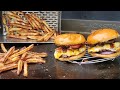 Blackstone Air Fryer & Griddle Combo Airfryer Aldi Brioche Buns Smash Cheeseburgers &  Homeade Fries