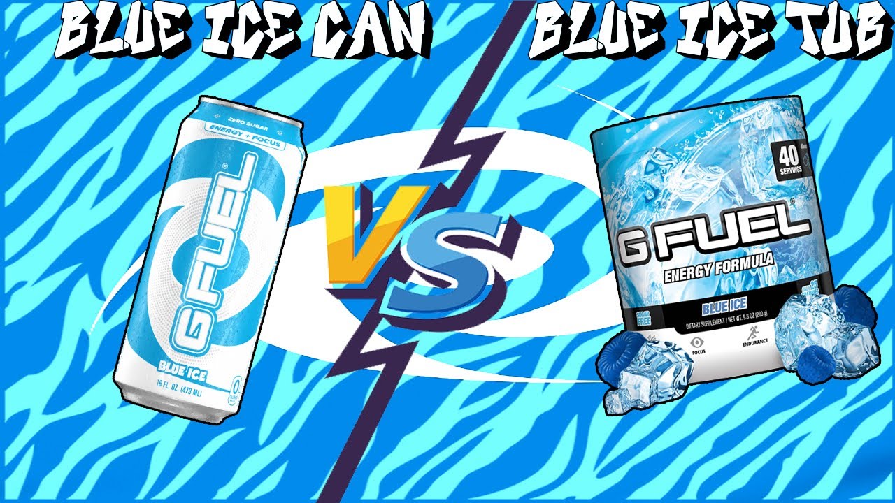 Gfuel RTD Blue Ice Can VS. Blue Ice Powder