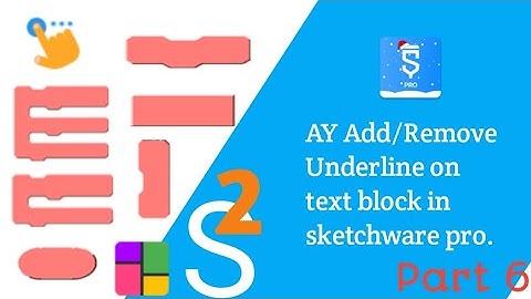 AY Add/Remove Underline on text block in sketchware pro.