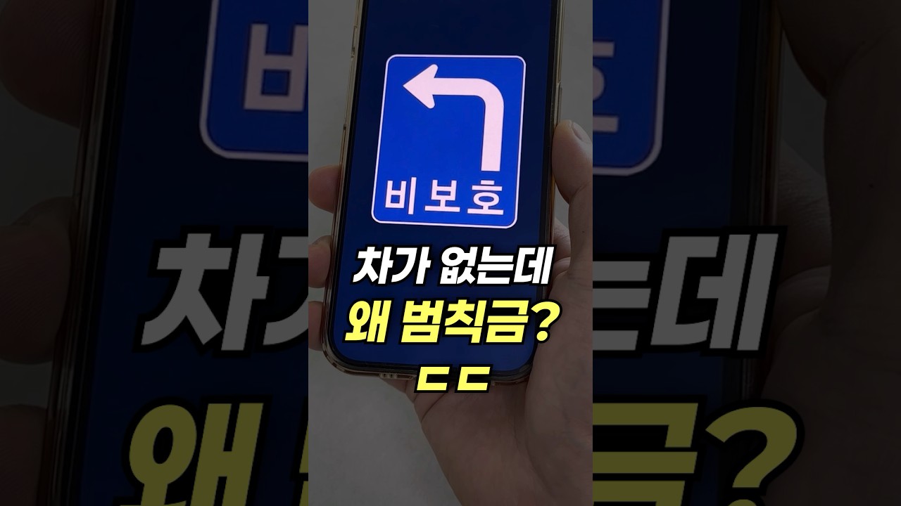 비보호 좌회전하다 경찰한테 걸림ㄷㄷ