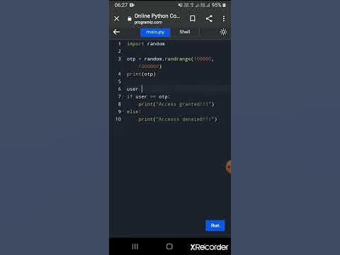 How to make otp verification using python - YouTube