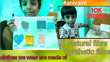 Class 2 EVS!! Clothes we wear!!|Part-1 Natural fibre and synthetic fibre| types of fibre!!