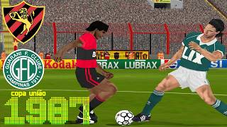PES6: SPORT x GUARANI - COPA UNIÃO 1987