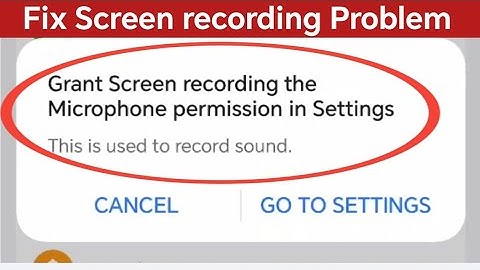 screen recording problem in honor || Grant Screen recording the Microphone permission in Settings