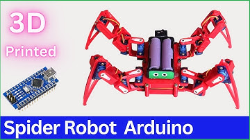 3D printed spider robot using Arduino