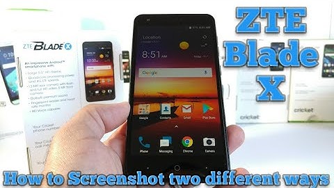 ZTE Blade X How to ScreenShot Two different ways