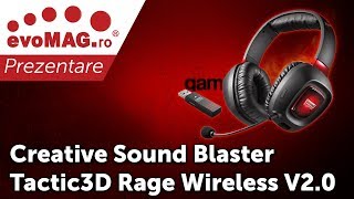 Krigsfanger Lee Faktura Creative Sound Blaster Tactic3D Rage Wireless V2.0 - evoMAG.ro - YouTube