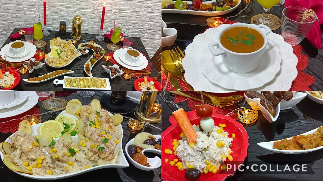 اقتراح طاولة رمضانية 🌙 اطباق ساهلة وبنينة وتوجد في دقائق مع تقديم طاولة