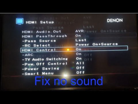 How to Fix Denon Home Theater No Sound Issue