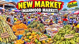 NEW MARKET(MAHMOOD MARKET)GHANA 🇬🇭| A MASSIVE & BUSY OPEN MARKET FULL OF FRESH PRODUCE#ghana#market