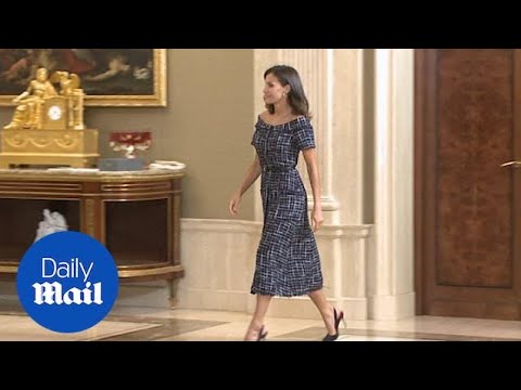 Video: Queen Letizia In A Zara Dress