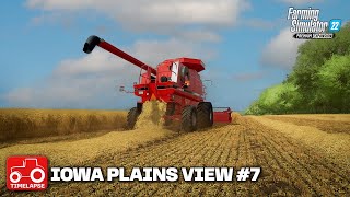 FIRST HARVEST ON OUR OWN FIELD!! Iowa Plains View FS22 Timelapse Ep 7