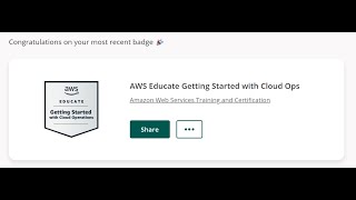 Getting Started With Cloud Operations Badgeaws Educacate