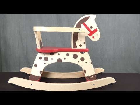 janod caramel rocking horse