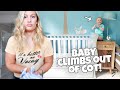 BABY CLIMBS OUT OF CRIB!!