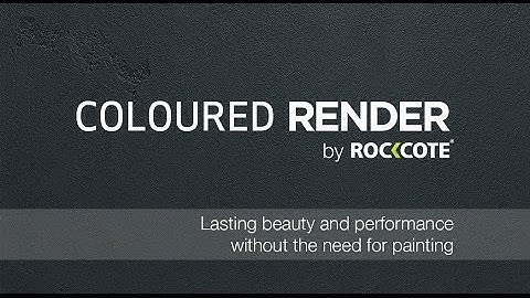 The ROCKCOTE Coloured Render Range
