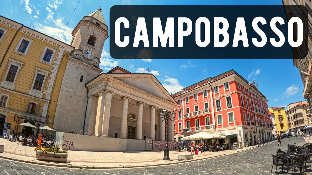 Campobasso, Italy 🇮🇹 Virtual Walking Tour City Summer 2022 4K