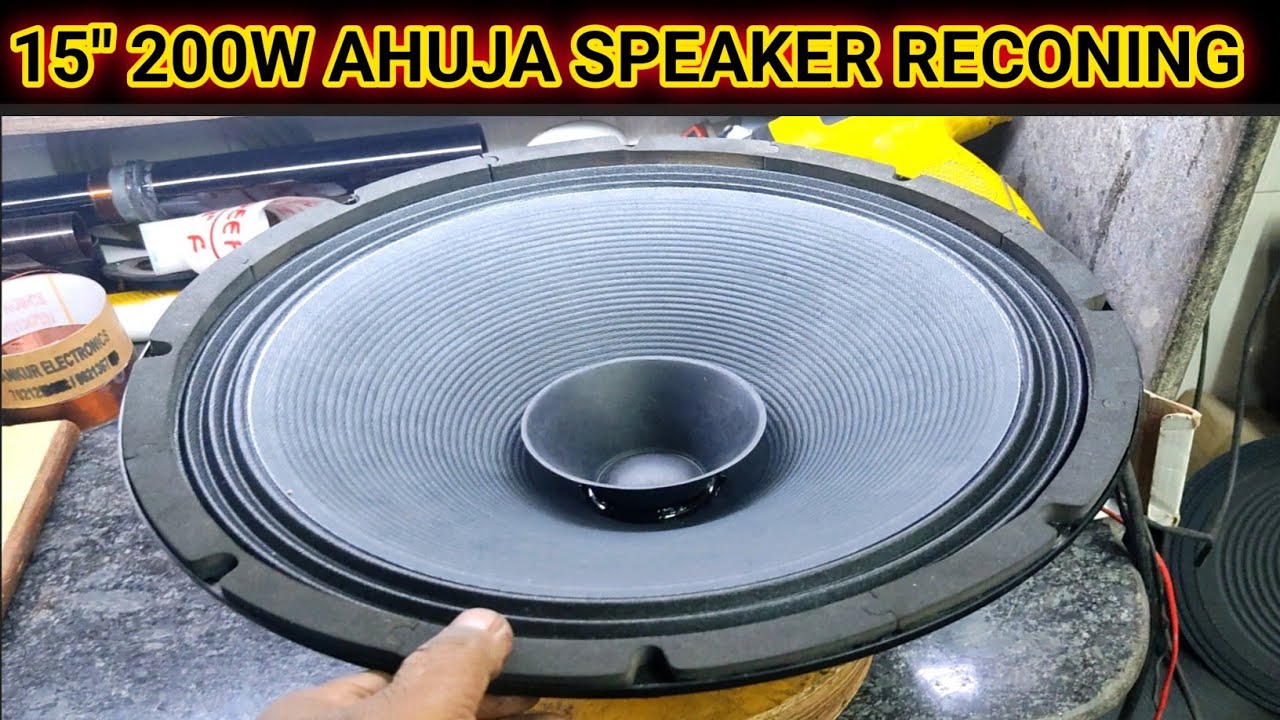15" आहूजा स्पीकर रिपेयर कैसे करे | ahuja 15inch 200 watt speaker reconing | Ravindra Tech & Vlog