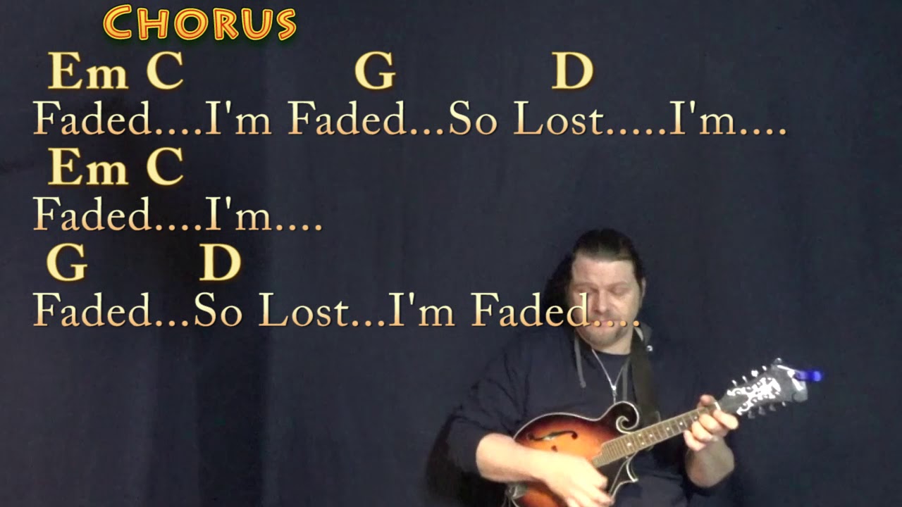 Faded (Alan Walker) Mandolin Cover Lesson in G with Chords/Lyrics