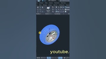 Creating a 3D Car Tyre #autocad