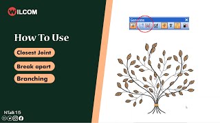 How To Use Branching and Closest joint in Wilcom Embroidery Studio | Nadeem Talk