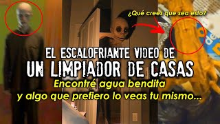 El escalofriante video de un limpiador de casas | Hacían esto al interior...