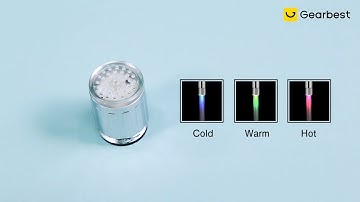 LED Water Faucet Automatic Color Change Temperature Sensor - Gearbest.com