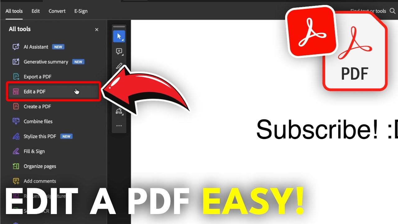How to Edit a PDF in Adobe Acrobat (2025) - YouTube