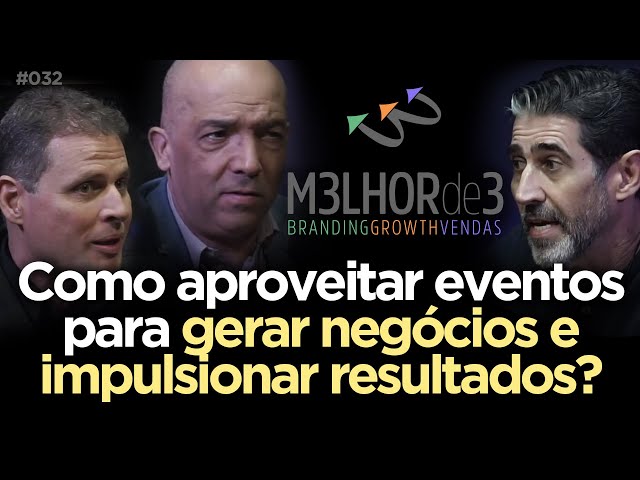 COMO APROVEITAR EVENTOS PARA GERAR NEGÓCIOS E IMPULSIONAR RESULTADOS? | M3LHOR de 3 Podcast