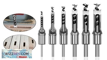 6PCS Woodworking Square Hole Drill Bit Sharp Mortising Chisel Set 6.4/8/9.5/12.7/14/16mm Review