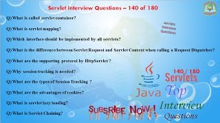Servlet Interview Questions –  140 out of 180