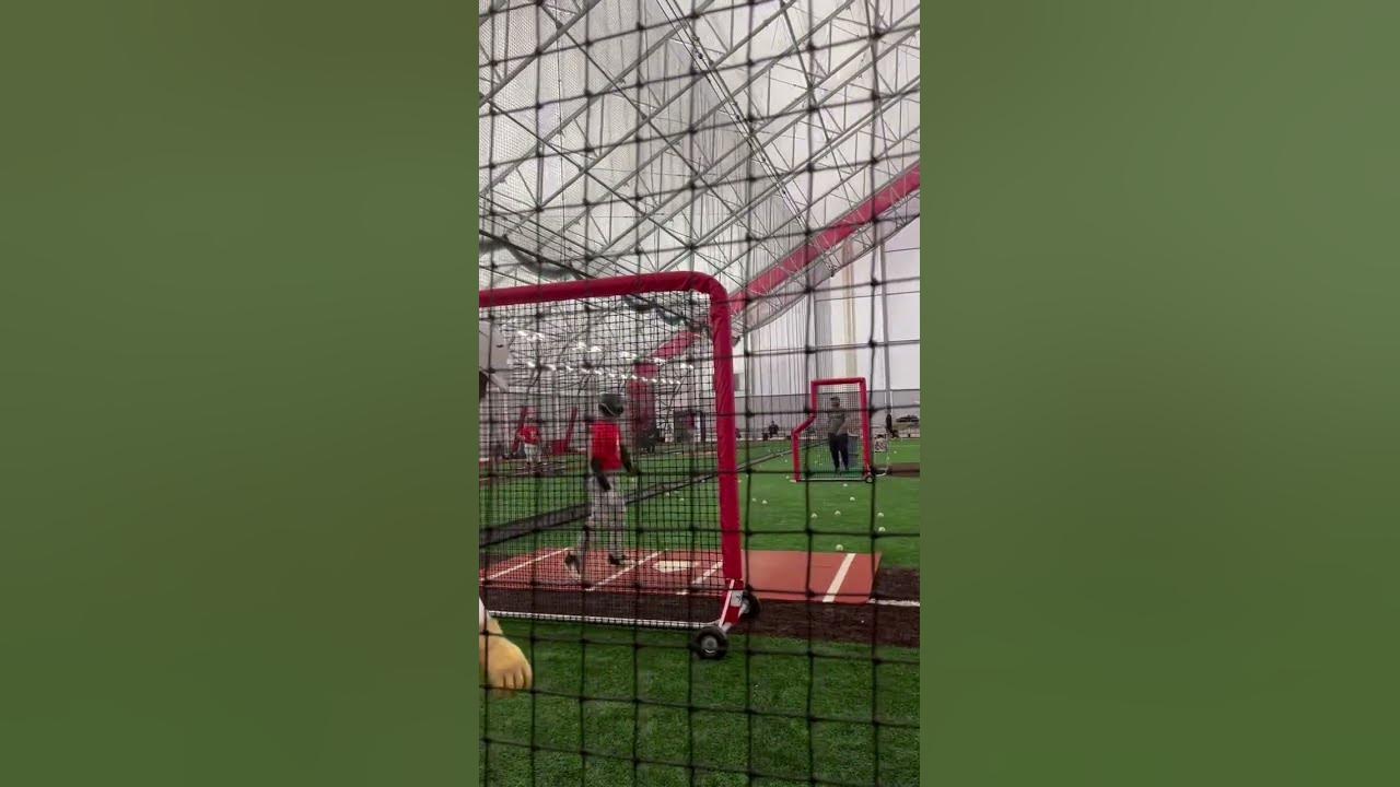 Rutgers university baseball prospect camp 14u caleb brown youtube