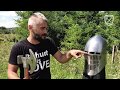 Buhurt Tech TV - Hardcore crush test of medieval combat sport helmet