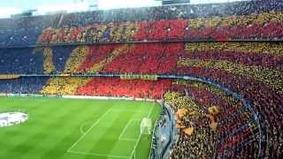 Tifo fc barcelona vs inter milan cl semi final 2010