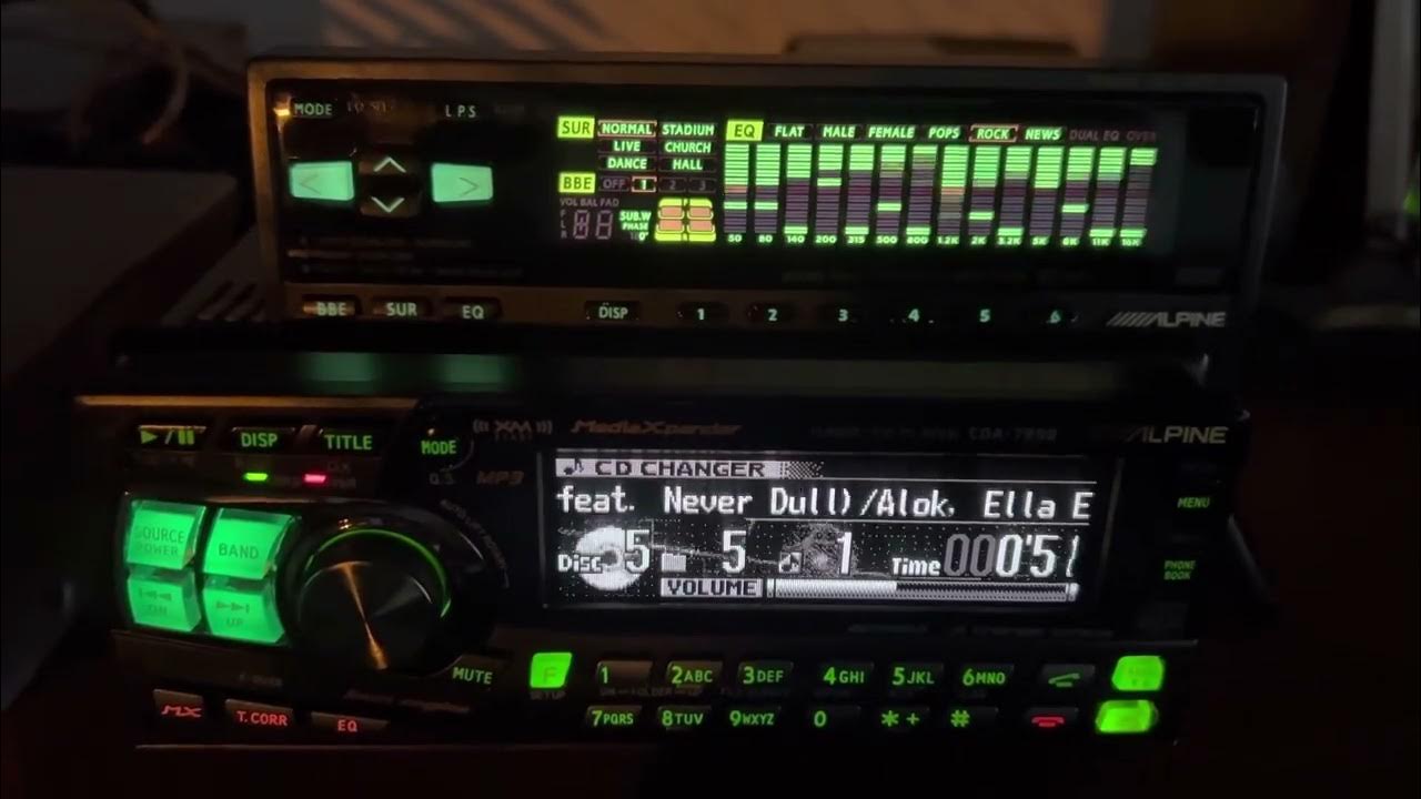 ALPINE CDA 7998 & ERA G320 The EQ Sound field processor alpinecaraudio