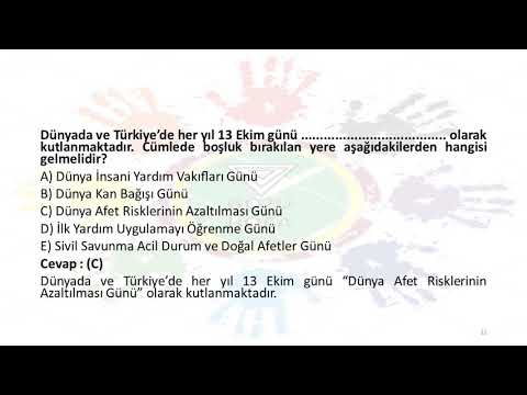 ATA AOF ÇOCUK GELİŞİMİ İlk yardım ve Acil Sağlık Hizmetleri 2019 Vize Sınav Soruları