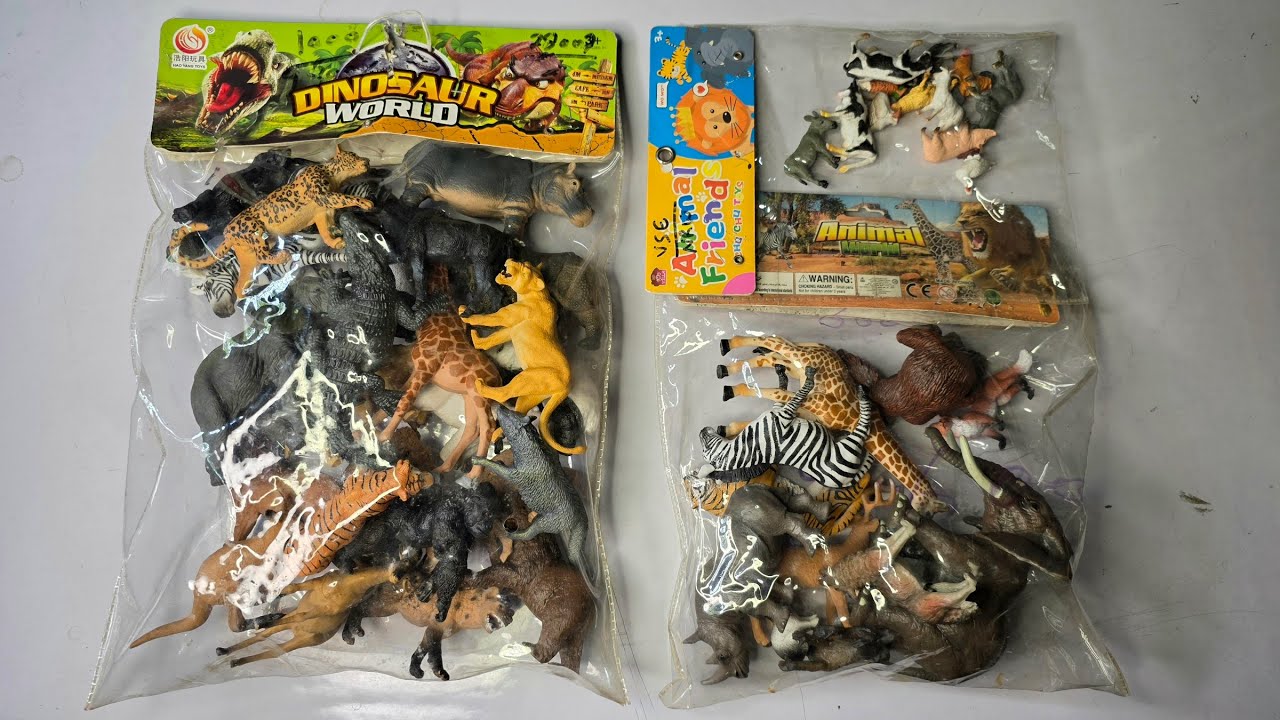 sea animals entertainment 13+ dinosaurs horse tiger lion bear zebra cow camel 3 pack. Animals Demo