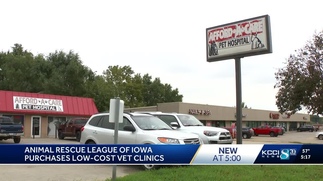 Animal Rescue League of Iowa acquires two veterinary clinics in Des Moines