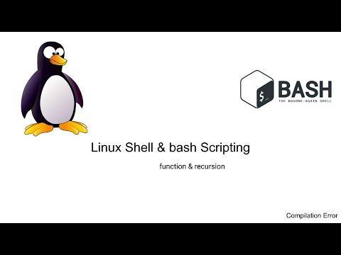 Linux Shell Scripting : function  and recursion