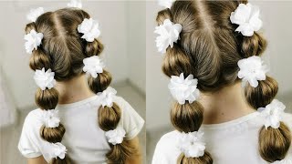 Spring hairstyle for girls in 30 seconds! Gentle and airy!