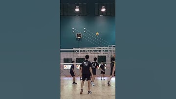 slide attack outta nowhere #volleyball