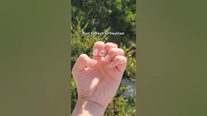 semi cured gel nail strips WITHOUT uv lamp ☀️ sun cured | #nails #shorts #diynails