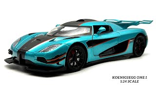 Unboxing Koenigsegg One:1 Agera Green 1:24 Diecast Car Model