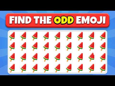 Find the ODD One Out - Fruit Emoji Challenge  | Easy, Medium, Hard, #BrainTeasers#EmojiQuiz