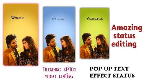 How to make pop-up text status video kaise banaye new alight motion status editing